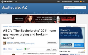 ABC's 'The Bachelorette' 2011 - one guy leaves crying and broken-hearted