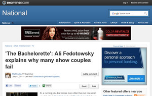 'The Bachelorette': Ali Fedotwosky explains why many show couples fail