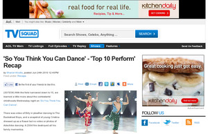 'So You Think You Can Dance' - 'Top 10 Perform' Recap