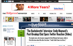 'The Bachelorette' Interview: Emily Maynard's Post-Breakup Chat Spurs Twitter Reaction (Video) 