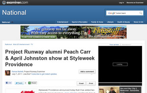 Project Runway alumni Peach Carr & April Johnson to show at Styleweek Providence