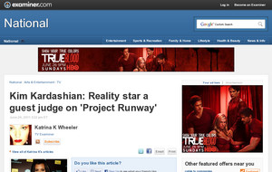 Kim Kardashian: Reality star a guest judge on 'Project Runway'