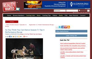 So You Think You Can Dance Season 7: Top 4 Performance Recap