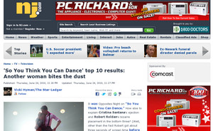 'So You Think You Can Dance' top 10 results: Another woman bites the dust - The Star-Ledger
