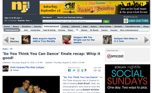 'So You Think You Can Dance' finale recap: Whip it good! - The Star-Ledger