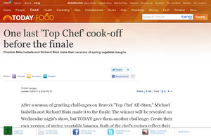 One last 'Top Chef' cook-off before the finale