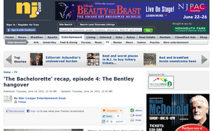 'The Bachelorette' recap, episode 4: The Bentley hangover - The Star-Ledger