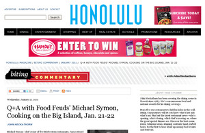 Q+A with Food Feuds' Michael Symon, Cooking on the Big Island, Jan. 21-22