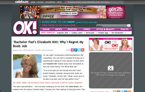 ' Bachelor Pad's Elizabeth Kitt : Why I Regret My Boob Job | OK  ...