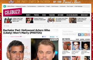 Bachelor Pad: Hollywood Actors Who (Likely) Won't Marry (PHOTOS)