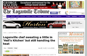 Loganville chef sweating a little in 'Hell's Kitchen' but still handling the heat