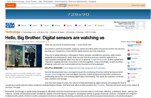 Hello, Big Brother: Digital sensors are watching us