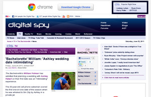 'Bachelorette' William: 'Ashley wedding date intimidating'