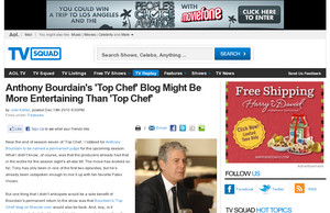 Anthony Bourdain's 'Top Chef' Blog Might Be More Entertaining Than 'Top Chef'