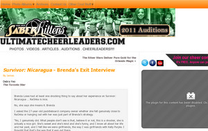 Survivor : Nicaragua -  Brenda's Exit Interview | Ultimate Cheerleaders