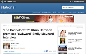 'The Bachelorette': Chris Harrison promises 'awkward' Emily Maynard interview