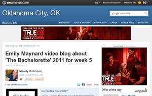 Emily Maynard video blog about 'The Bachelorette' 2011 for week 5