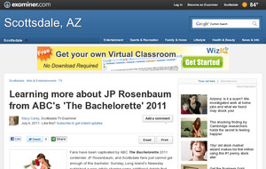 Learning more about JP Rosenbaum from ABC's 'The Bachelorette' 2011