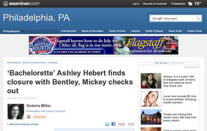 'Bachelorette' Ashley Hebert finds closure with Bentley, Mickey checks out