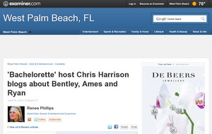 'Bachelorette' host Chris Harrison blogs about Bentley, Ames and Ryan