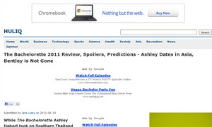 The Bachelorette 2011 Review, Spoilers, Predictions - Ashley Dates in Asia, Bentley is Not Gone