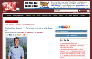 Big Brother Season 12: Exclusive Interview with Ragan Fox