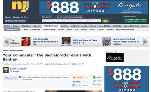Your comments: 'The Bachelorette' deals with Bentley - The Star-Ledger