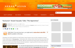 *Exclusive*  Anand Vasudev Talks ' The Apprentice ' &#171; UrbanAsian