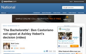 'The Bachelorette': Ben Castoriano not upset at Ashley Hebert's decision (video)