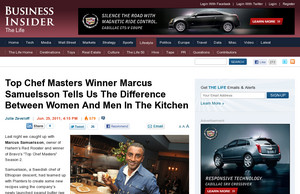 Top Chef Masters Winner Marcus Samuelsson Tells Us The Difference Between Women And Men In The Kitchen