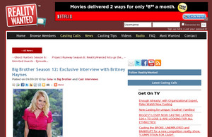 Big Brother Season 12: Exclusive Interview with Britney Haynes