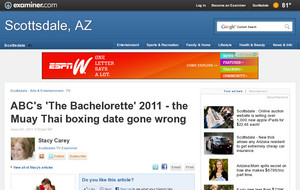 ABC's 'The Bachelorette' 2011 - the Muay Thai boxing date gone wrong