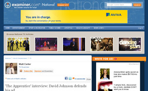 'The Apprentice' interview: David Johnson defends his ad