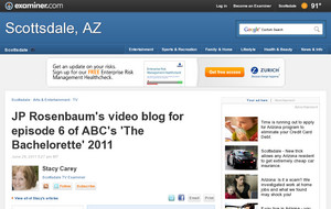 JP Rosenbaum's video blog for episode 6 of ABC's 'The Bachelorette' 2011