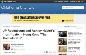 JP Rosenbaum and Ashley Hebert's 1 on 1 date in Hong Kong 'The Bachelorette'