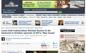 Local chef-restaurateur Michael Symon to be featured in October episode of DIY's 'Man Caves'