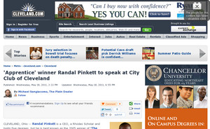 'Apprentice' winner Randal Pinkett to speak at City Club of Cleveland