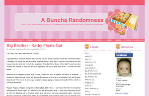 Big Brother -  Kathy Floats Out | A Buncha Randomness