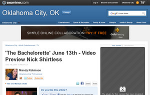 'The Bachelorette' June 13th - Video Preview Nick Shirtless