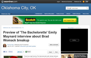 Preview of 'The Bachelorette' Emily Maynard interview about Brad Womack breakup