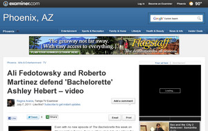 Ali Fedotowsky and Roberto Martinez defend 'Bachelorette' Ashley Hebert - video