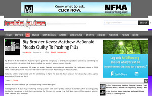 Big Brother News: Matthew McDonald Pleads Guilty To Pushing Pills