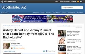 Ashley Hebert and Jimmy Kimmel chat about Bentley from ABC's 'The Bachelorette'