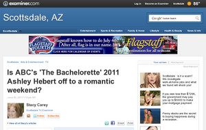 Is ABC's 'The Bachelorette' 2011 Ashley Hebert off to a romantic weekend?