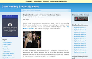 Big Brother Season 12 Review:  Kristen vs. Rachel