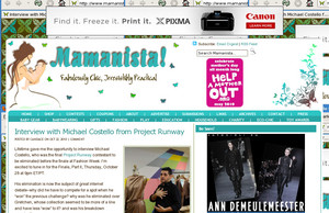 Interview with  Michael Costello from  Project Runway | Mamanista!