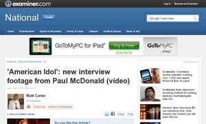 'American Idol': new interview footage from Paul McDonald (video)