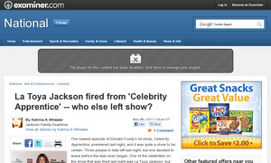 La Toya Jackson fired from 'Celebrity Apprentice' -- who else left show?