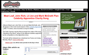Meat Loaf, John Rich, Lil Jon and Mark McGrath Plan Celebrity Apprentice Charity Song ::Meat Loaf News ::antiMusic.com
