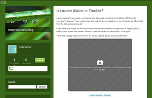 Is  Lauren Alaina in Trouble? - bradyquince's blog